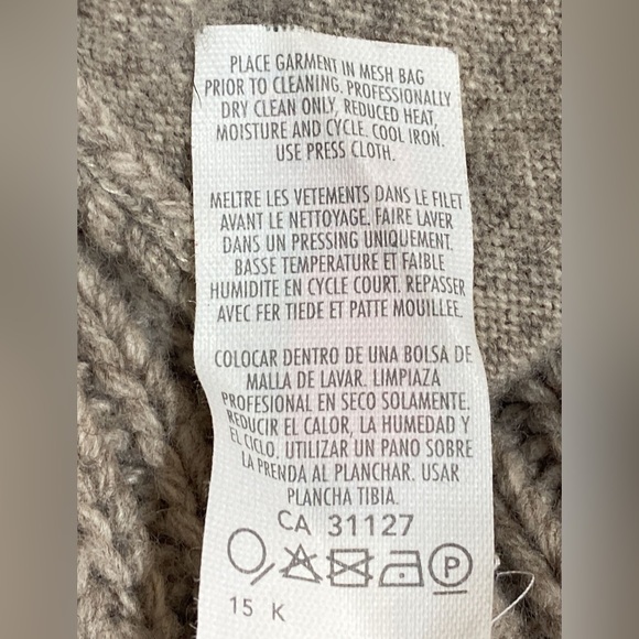 Donna Karan Wool/Cashmere Oversized Cardigan - Picture 10 of 10